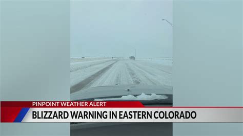 Blizzard, high wind warnings in Eastern Colorado